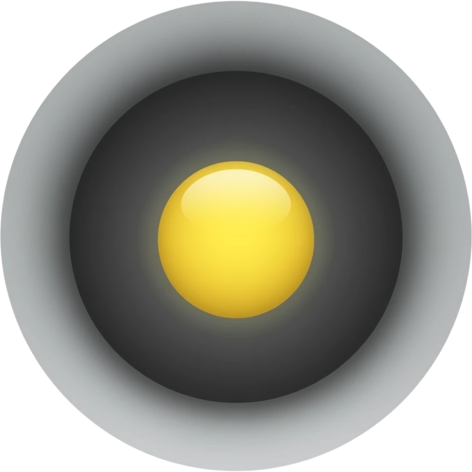yellow pickleball centered on a hole emoji