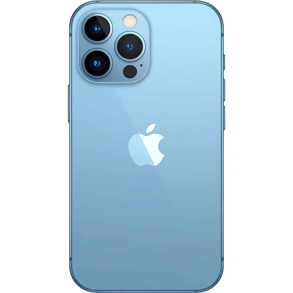 Blue iPhone emoji