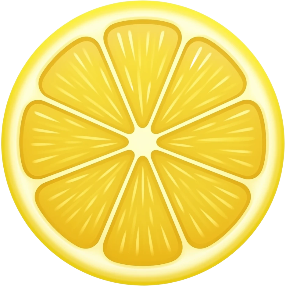Just a lemon slice emoji
