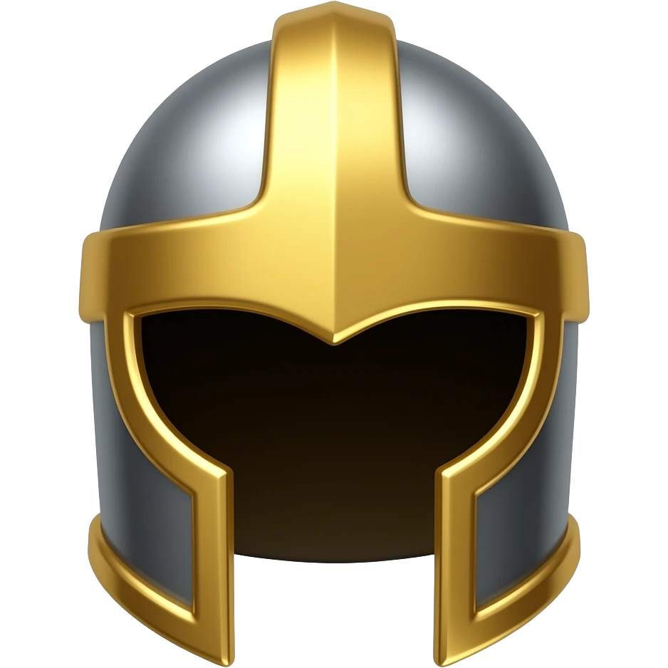 Give golden colour to it make knight helmet emoji