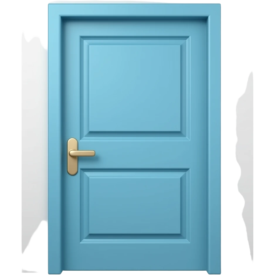 blue door emoji