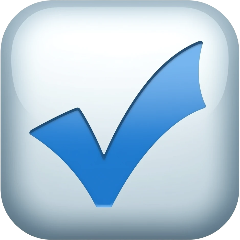 CheckMark Blue  verification emoji
