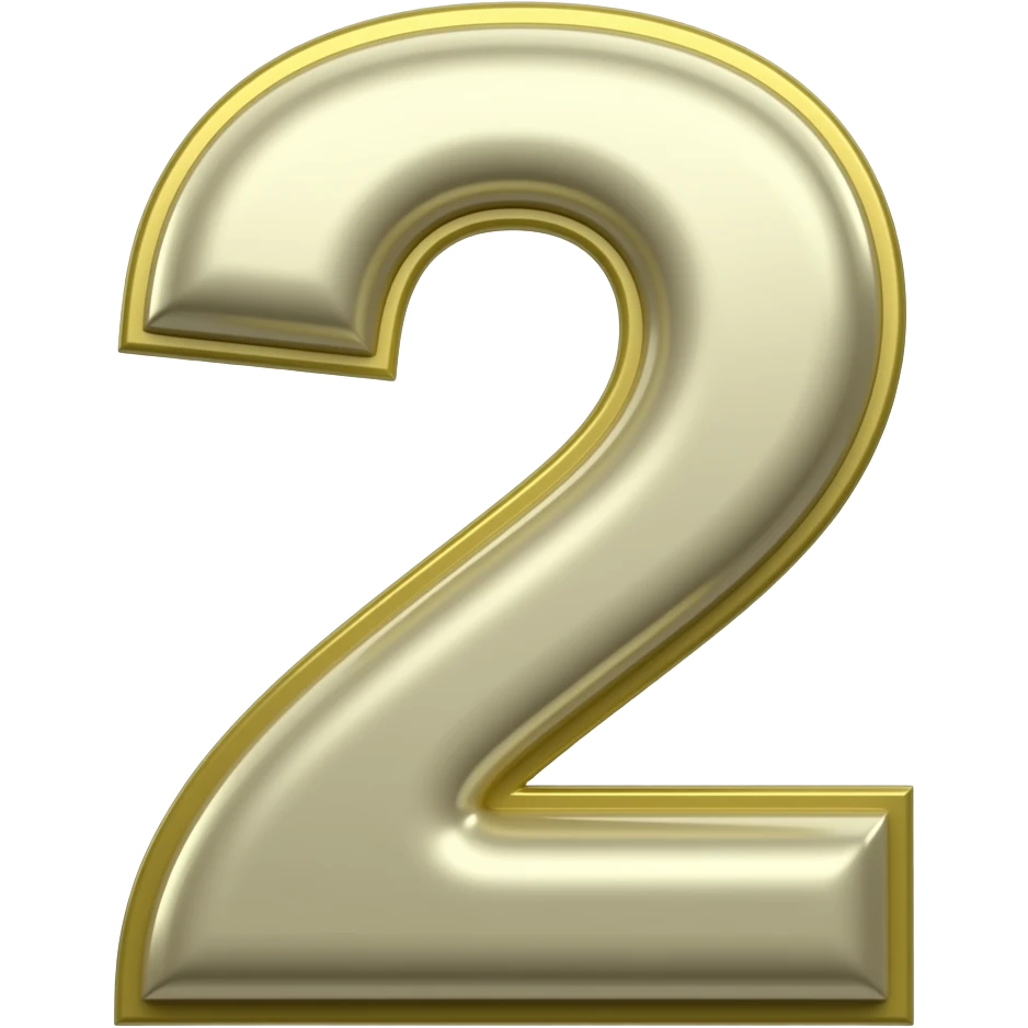 Number two emoji