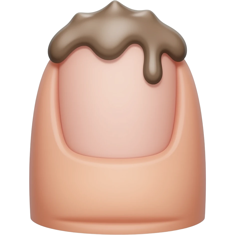 Middle finger with shit on the top emoji