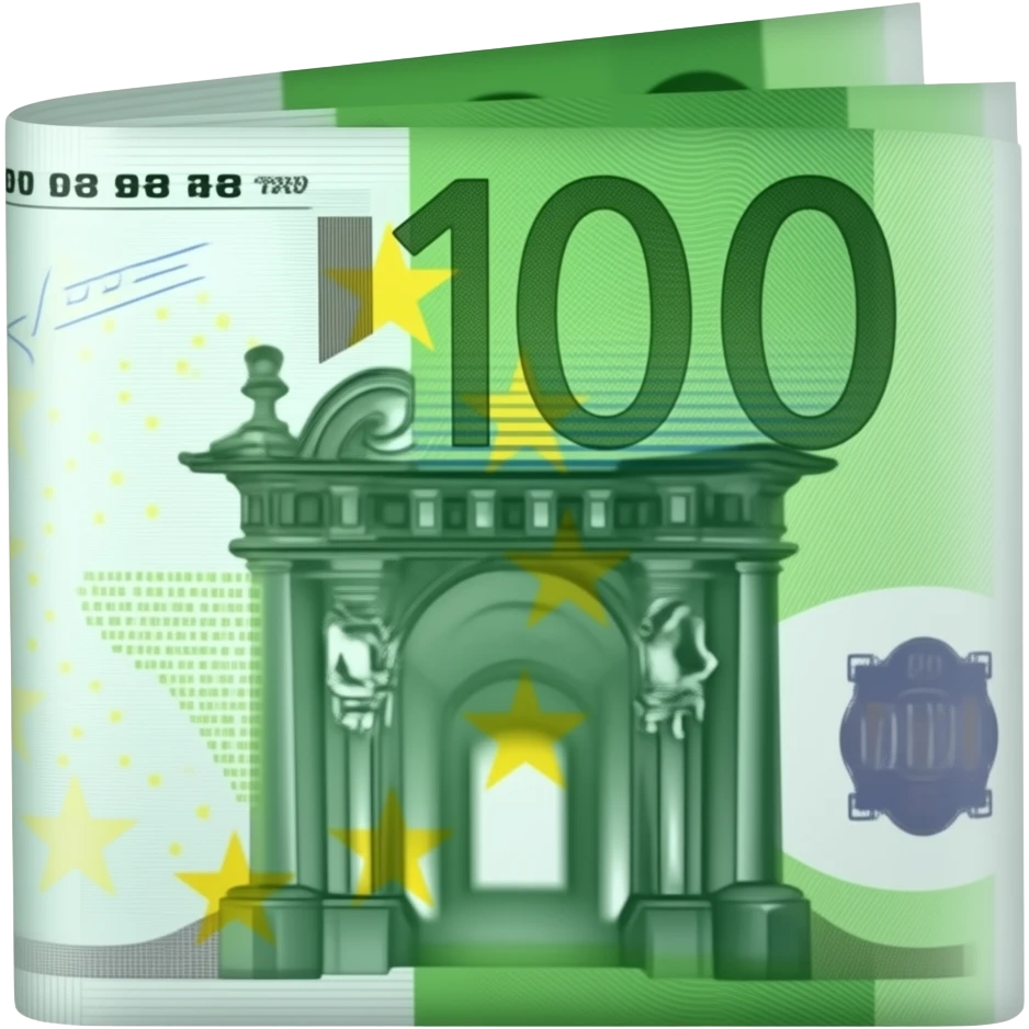 Green Euro Bill emoji