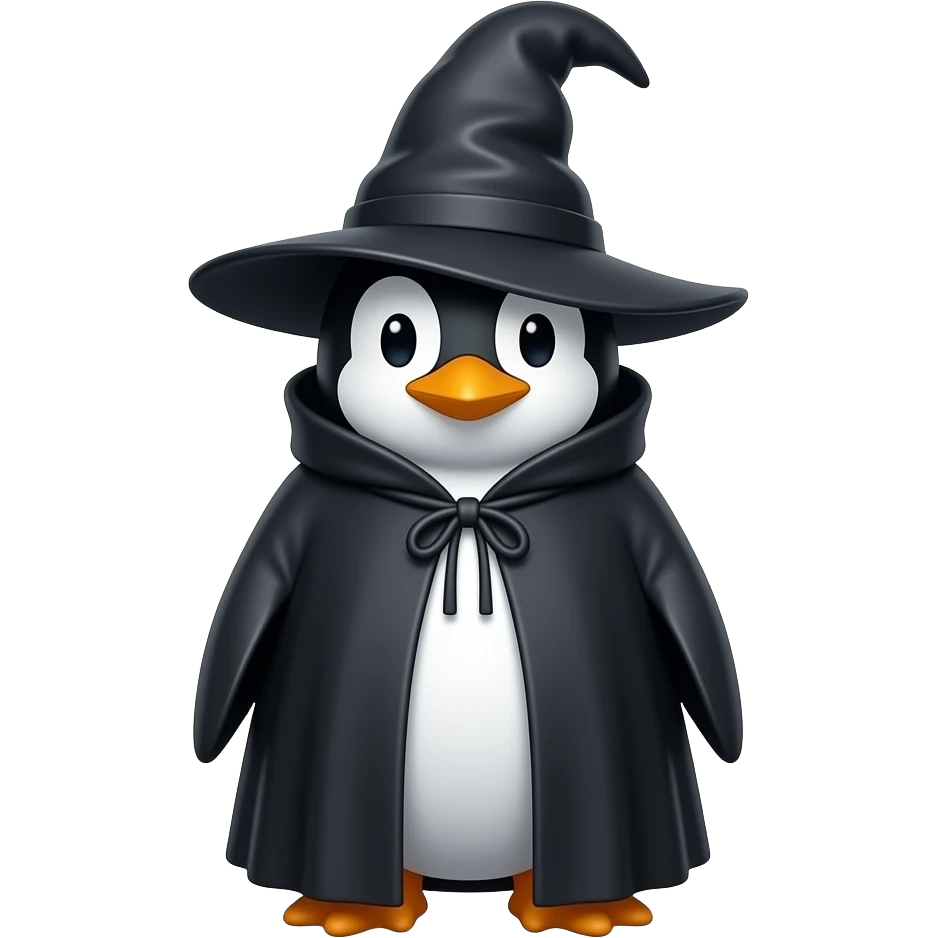 Penguin Wizard emoji
