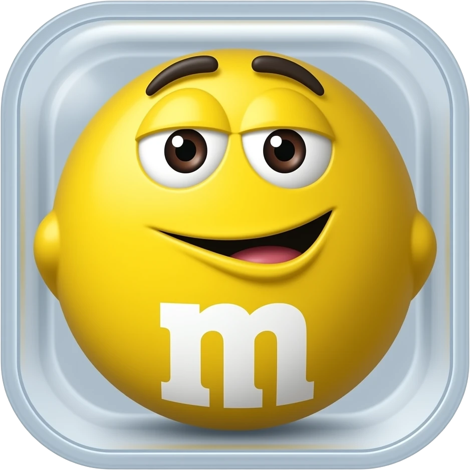 m & m container in its container the small one in its plastic cotainerr the famous one emoji