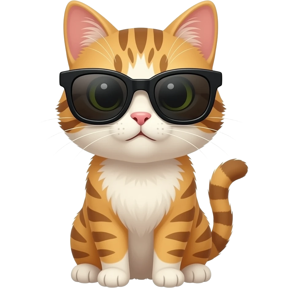 Cat wearing sunglasses emoji