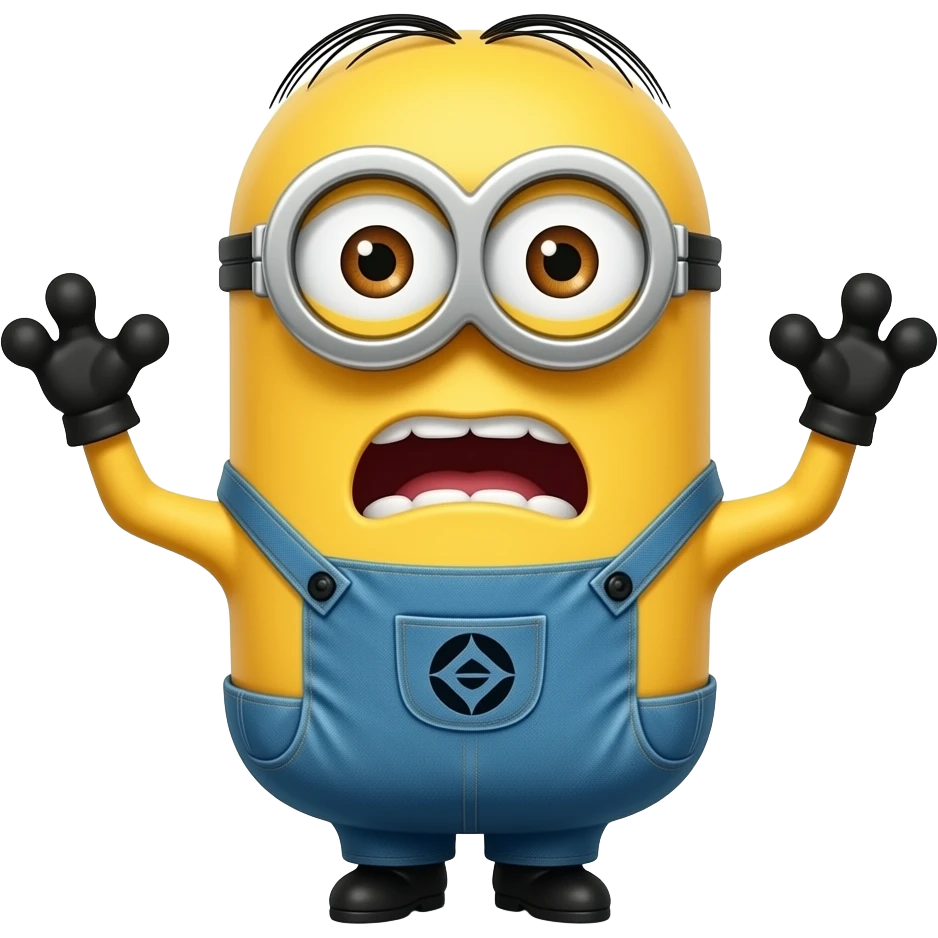 minion red siren going off and paniking emoji
