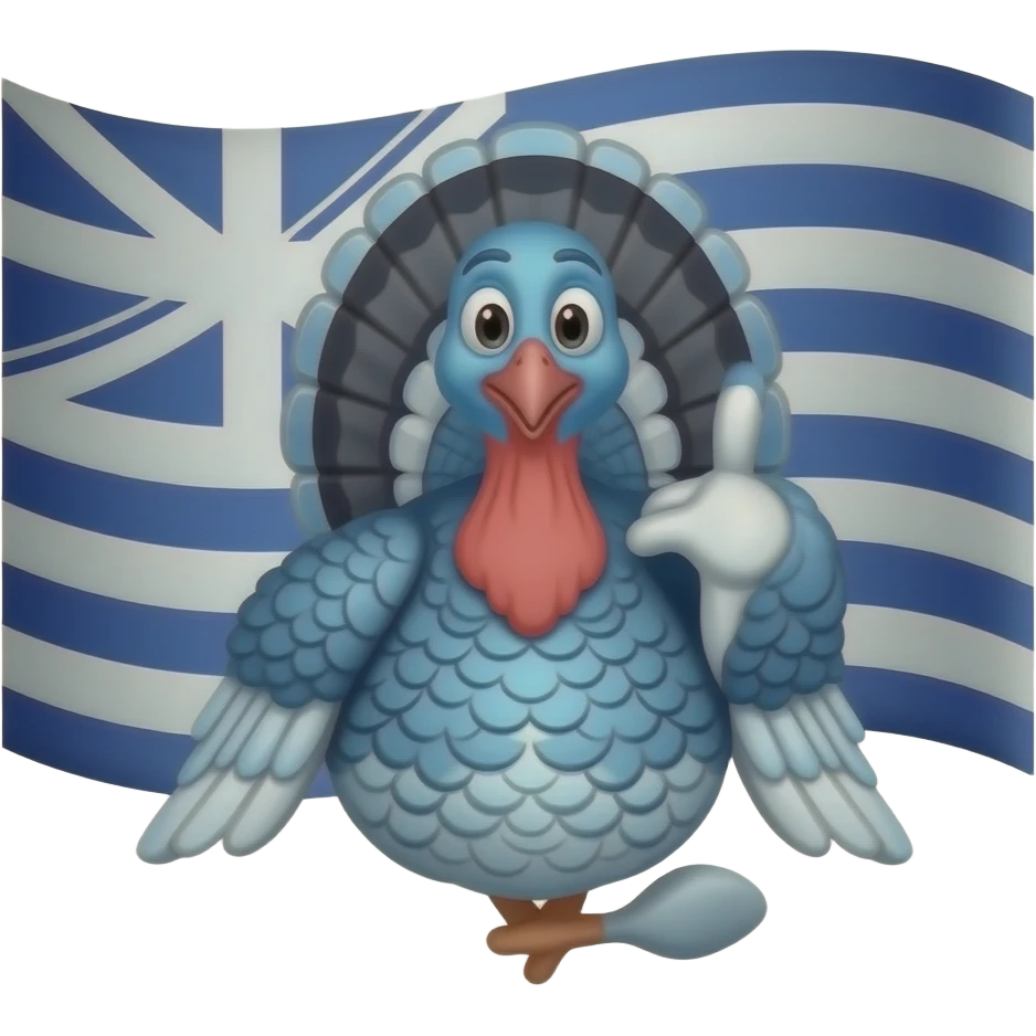 Mavi türkiye bayrağı emoji