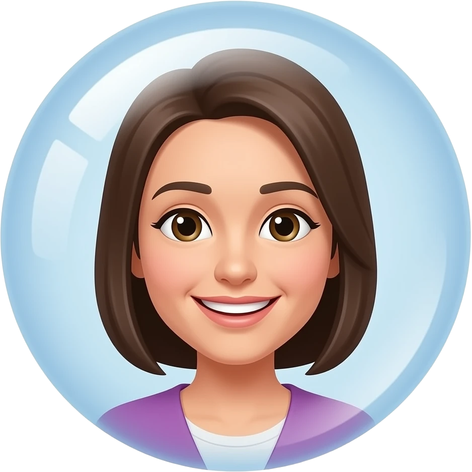 Bubble smiley face emoji
