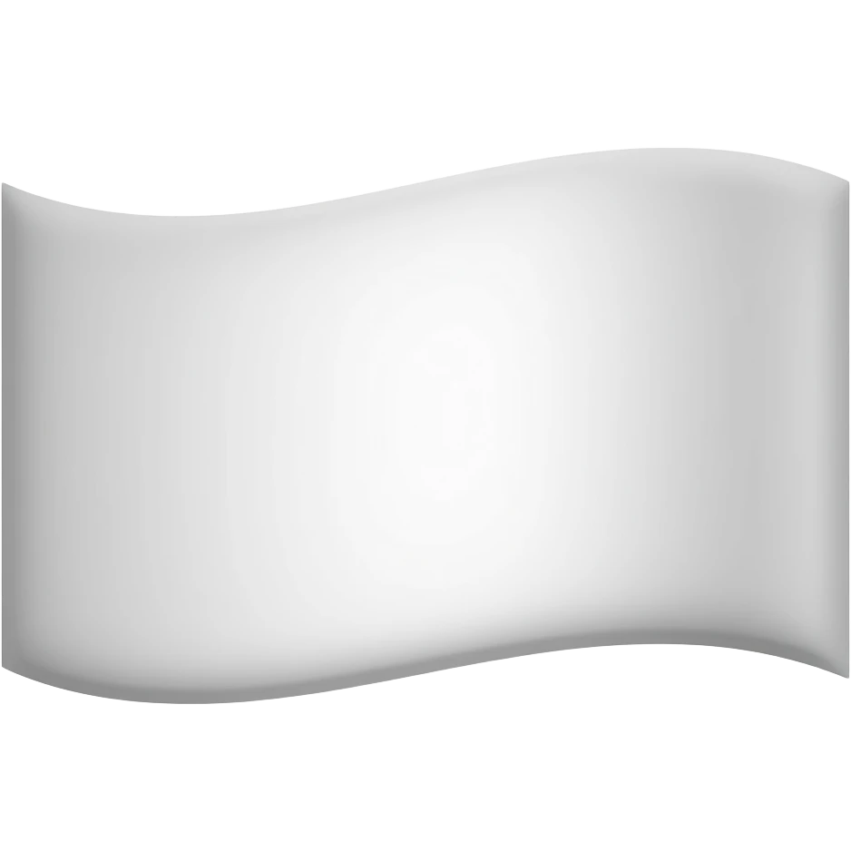 White flag with white oval emoji