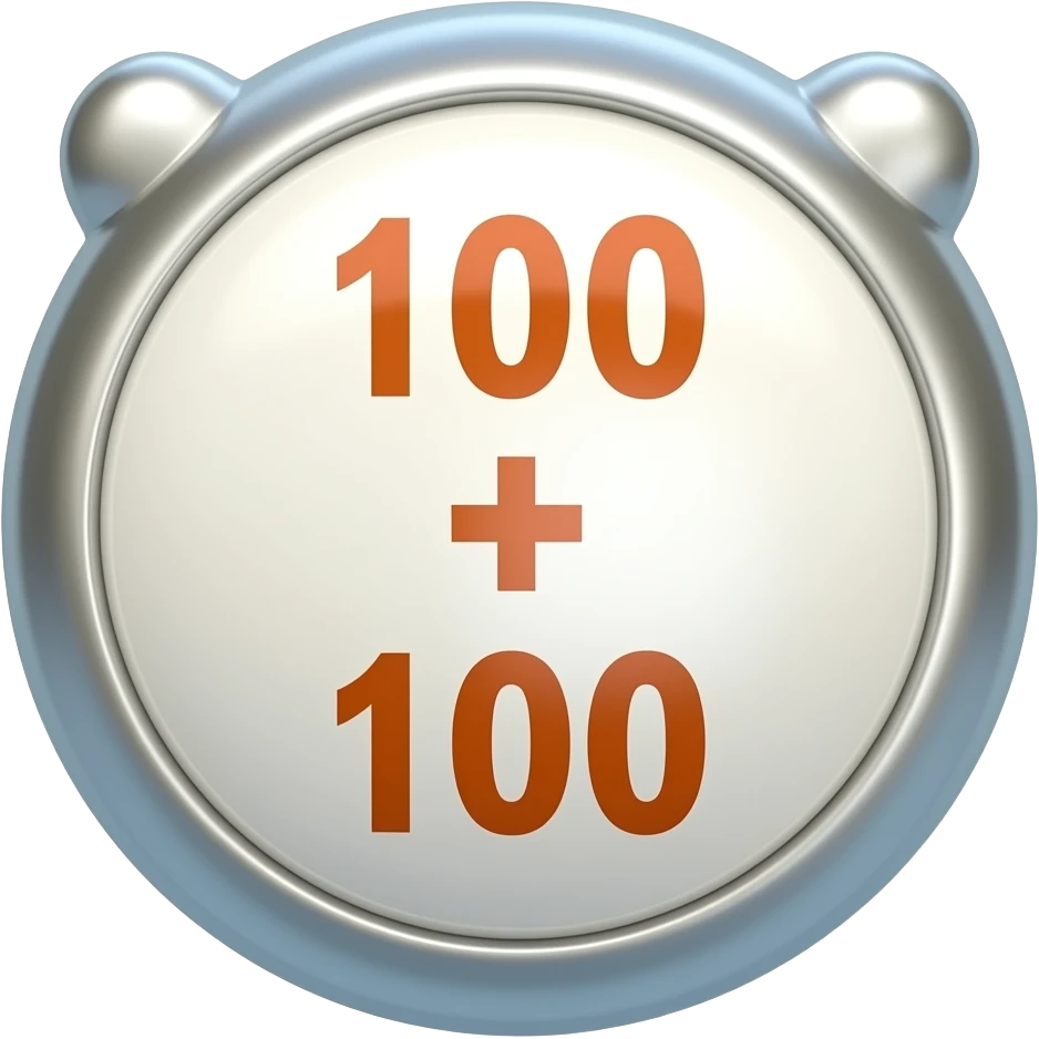 100+100 emoji
