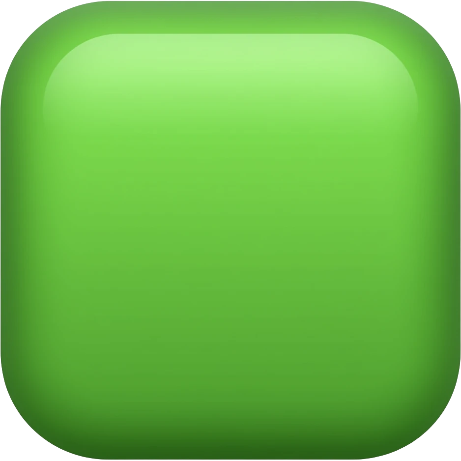 green round edged square emoji