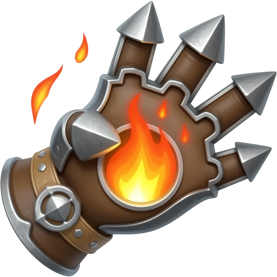 fire iron gauntlet emoji