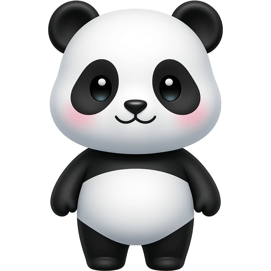 cute kawaii panda emoji