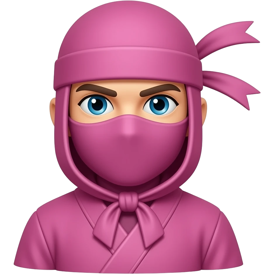 pink nindza emoji