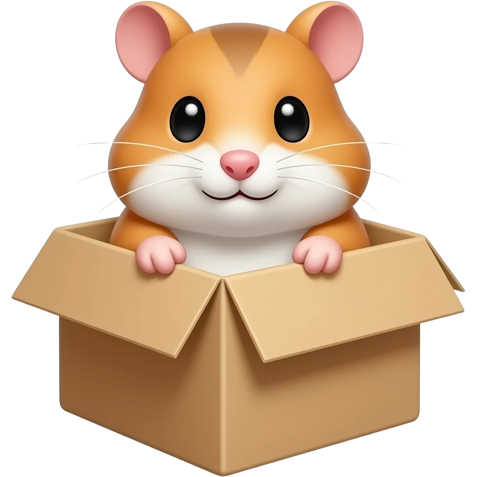 hamster hidden box emoji