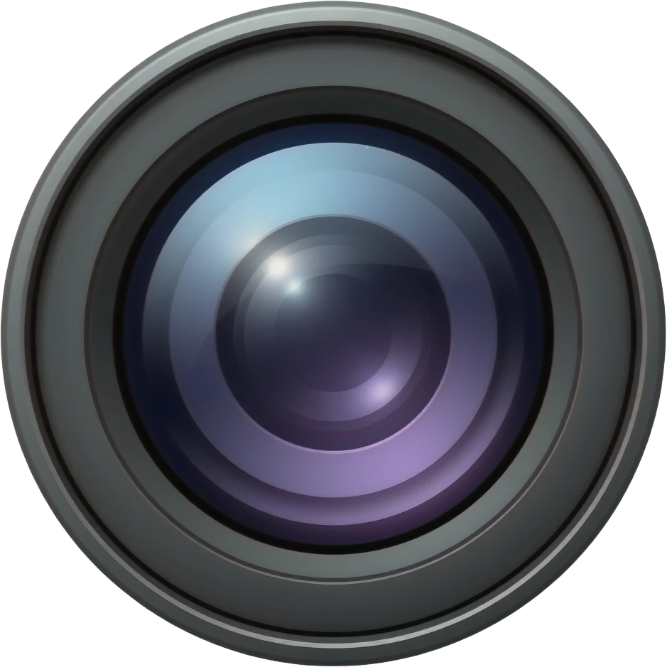 camera lens emoji