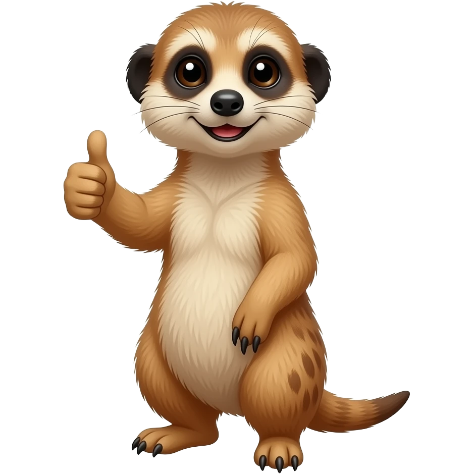 Surikata palec nahoru emoji