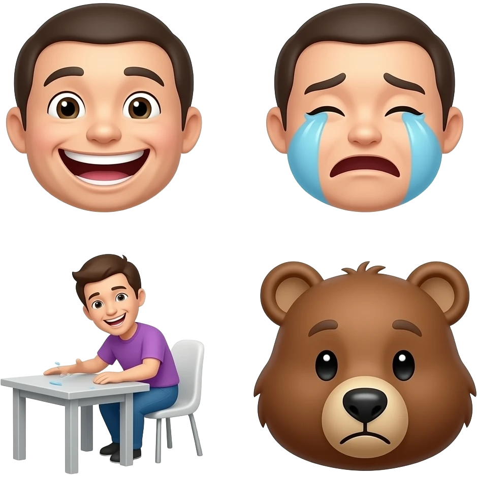 :)  :D T_T (╯°□°）╯︵ ┻━┻ ʕ•ᴥ•ʔ emoji