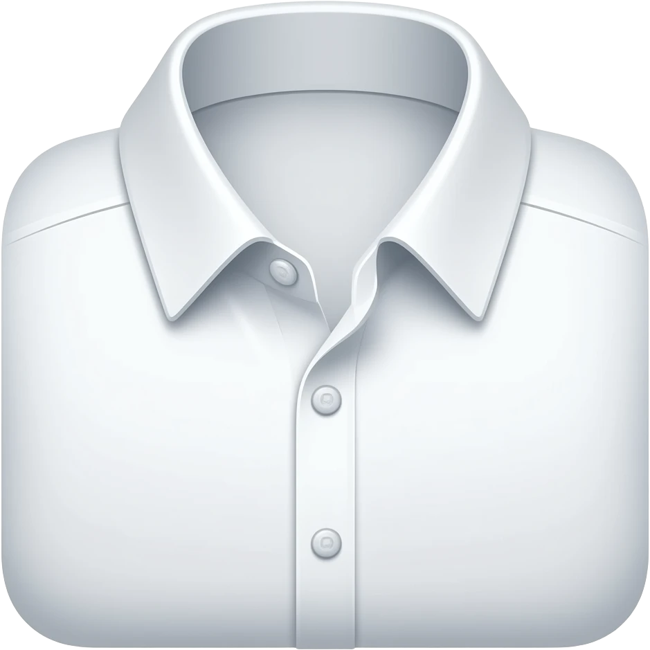 boton de camisa blanco emoji
