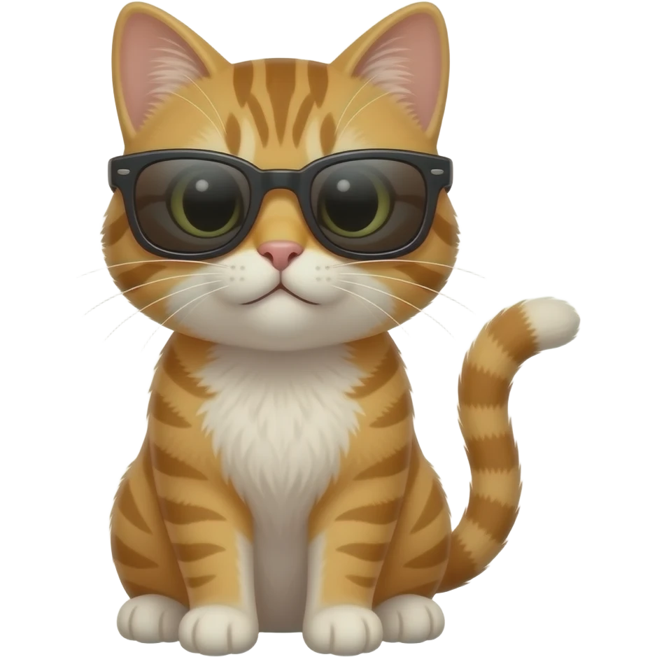 Cat wearing sunglasses emoji