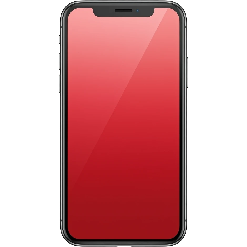 iphone, red color emoji