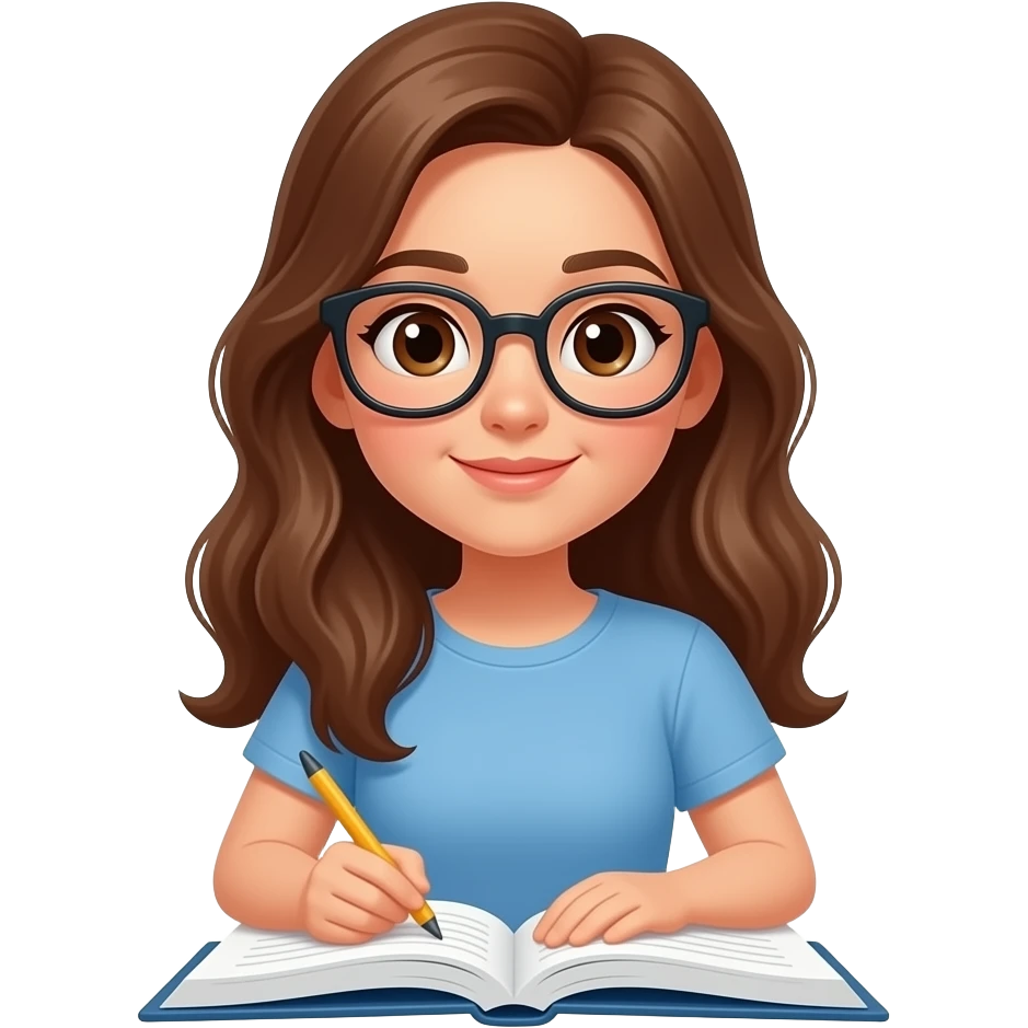 Chava estudiando emoji