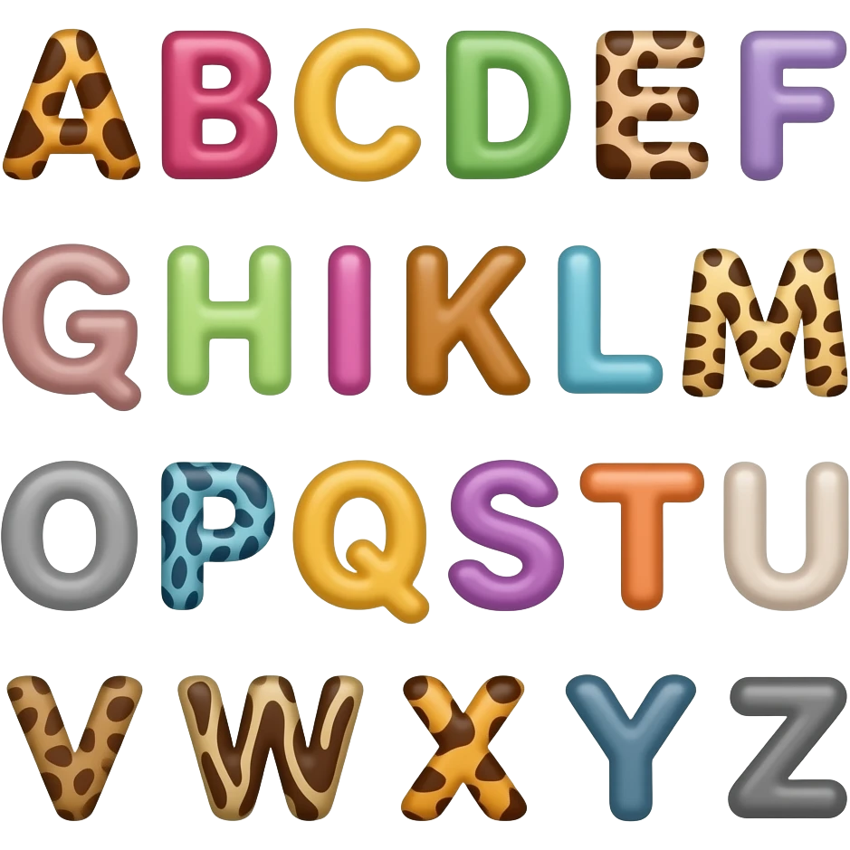 Animal alphabet emoji