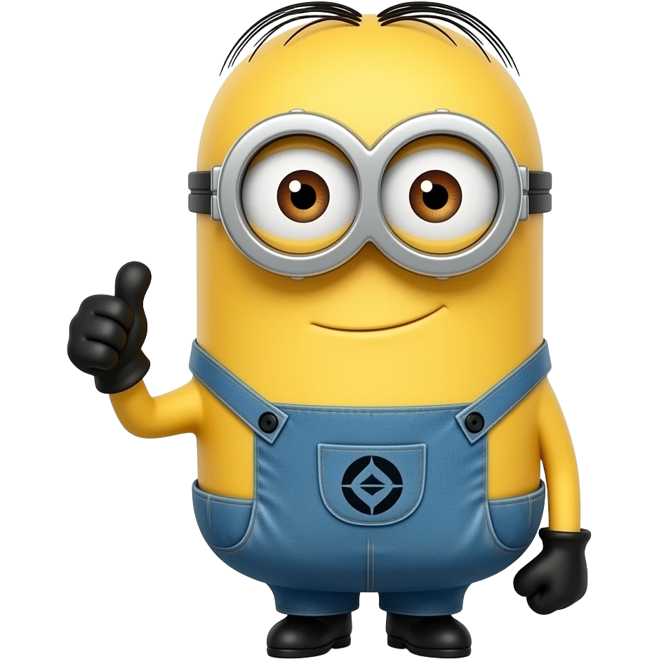 Kevin from the Minions (tall neck) - Thumbs up emoji