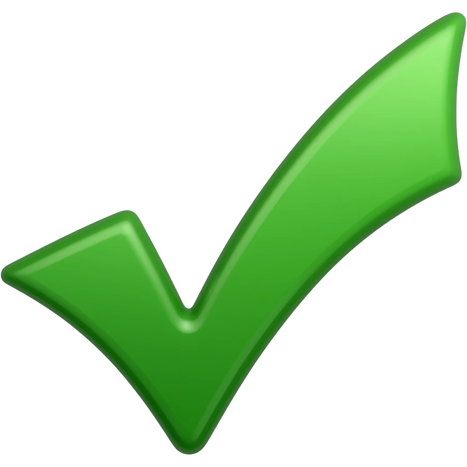 green checkmark emoji