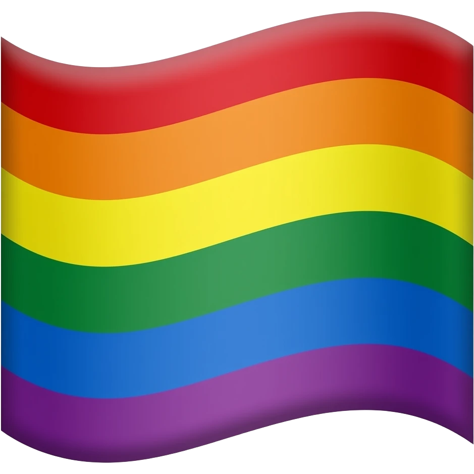 Straight pride flag emoji