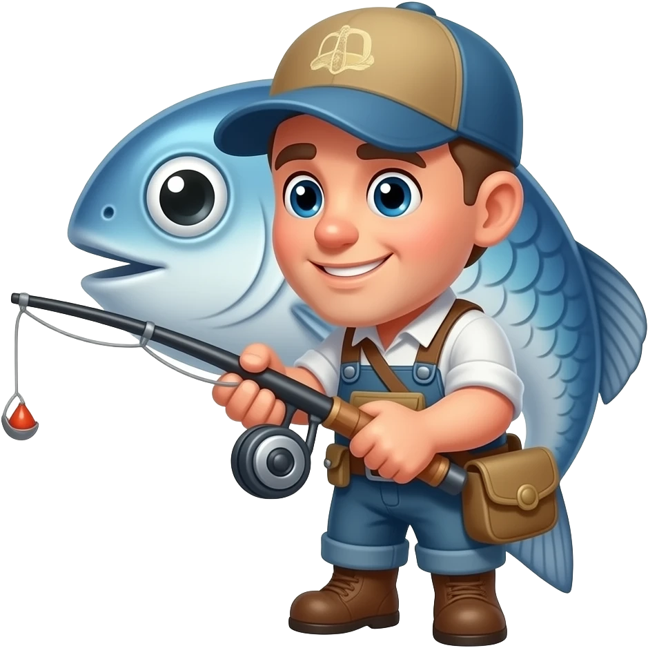 cartoonish game assert fisherman emoji