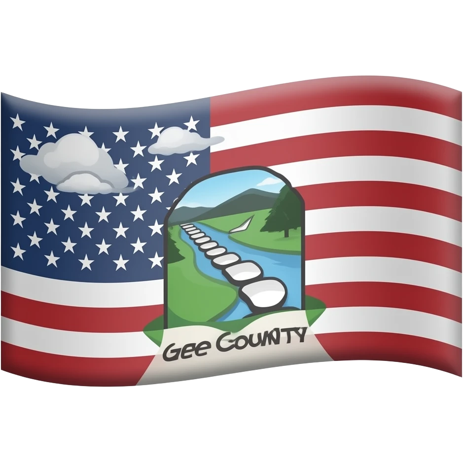 river gee county flag emoji