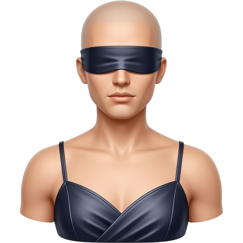 romantic dress guy mannequin blindfolded clothing doll emoji