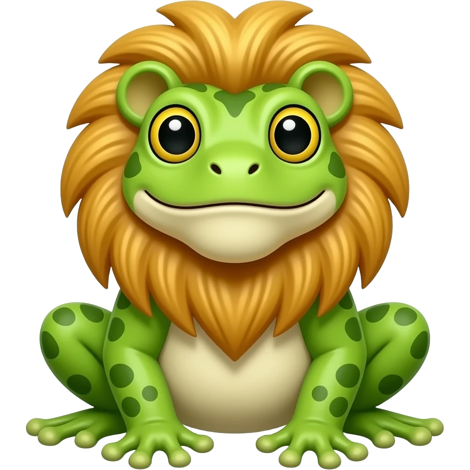 lion frog with mane emoji