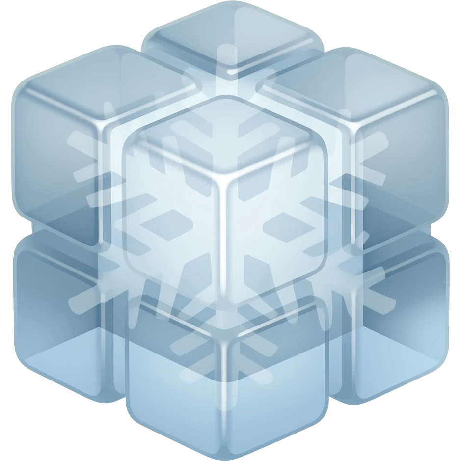 Snow cube emoji