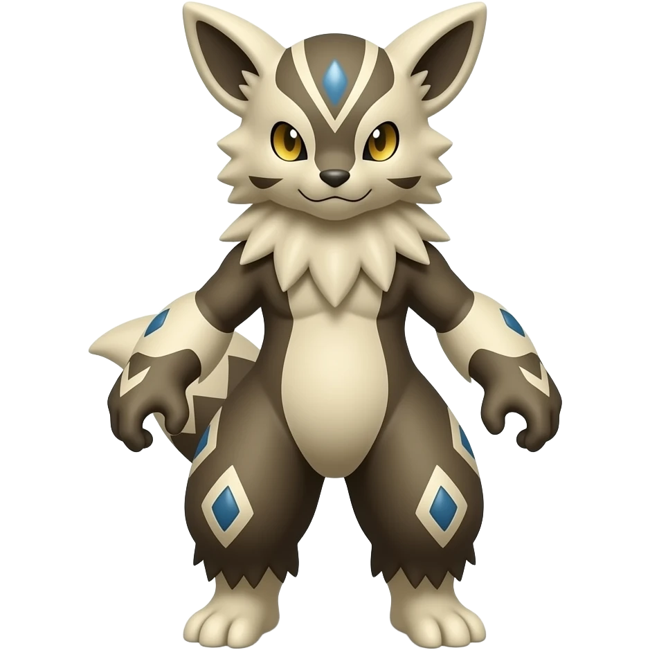 Pyroar-Furret-Shinx-Luxio-Luxray-Fakémon-hybrid emoji