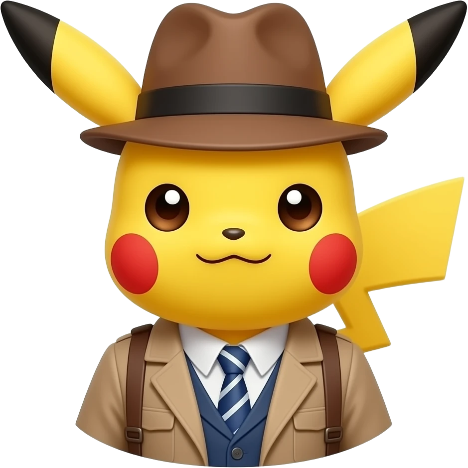 Detective Pikachu emoji