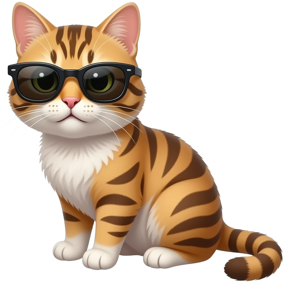 Cat wearing sunglasses emoji