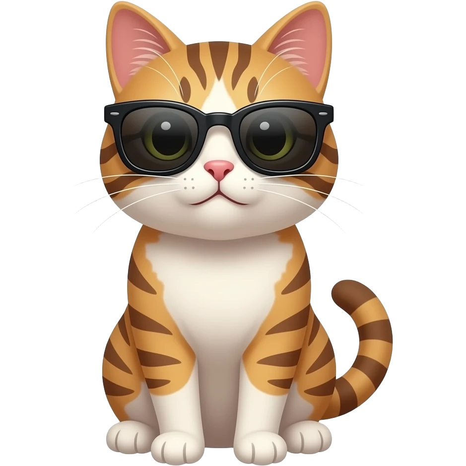 Cat wearing sunglasses emoji