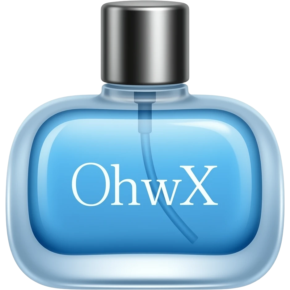 blue perfume bottle emoji