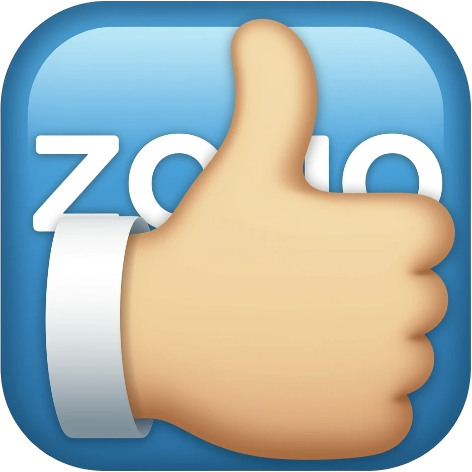 zoho thumbsup emoji