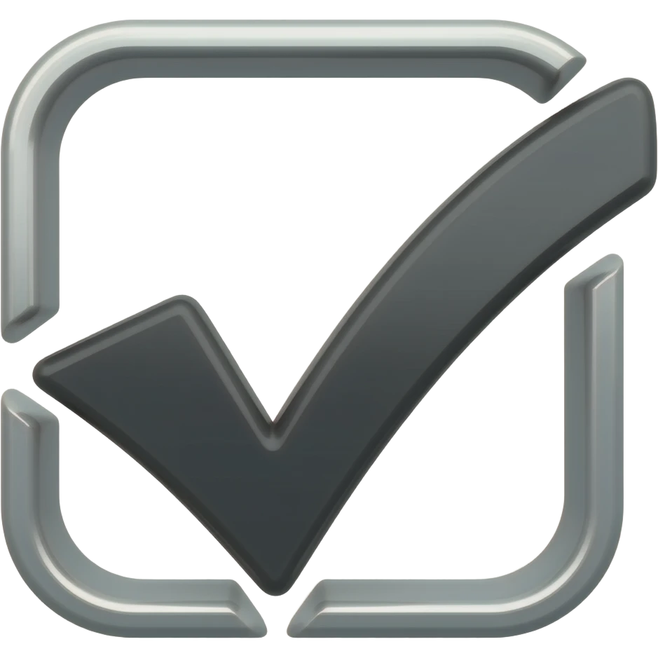 Black checkmark emoji