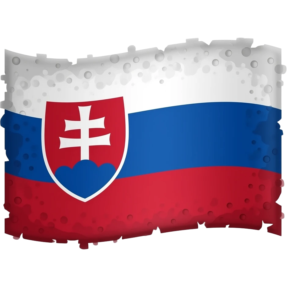 slovak republic flag with holes emoji