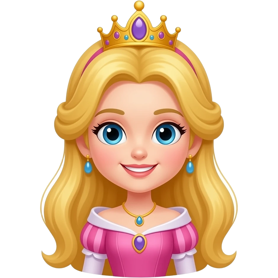 princess with birthday emoji