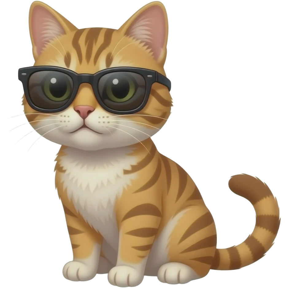 Cat wearing sunglasses emoji
