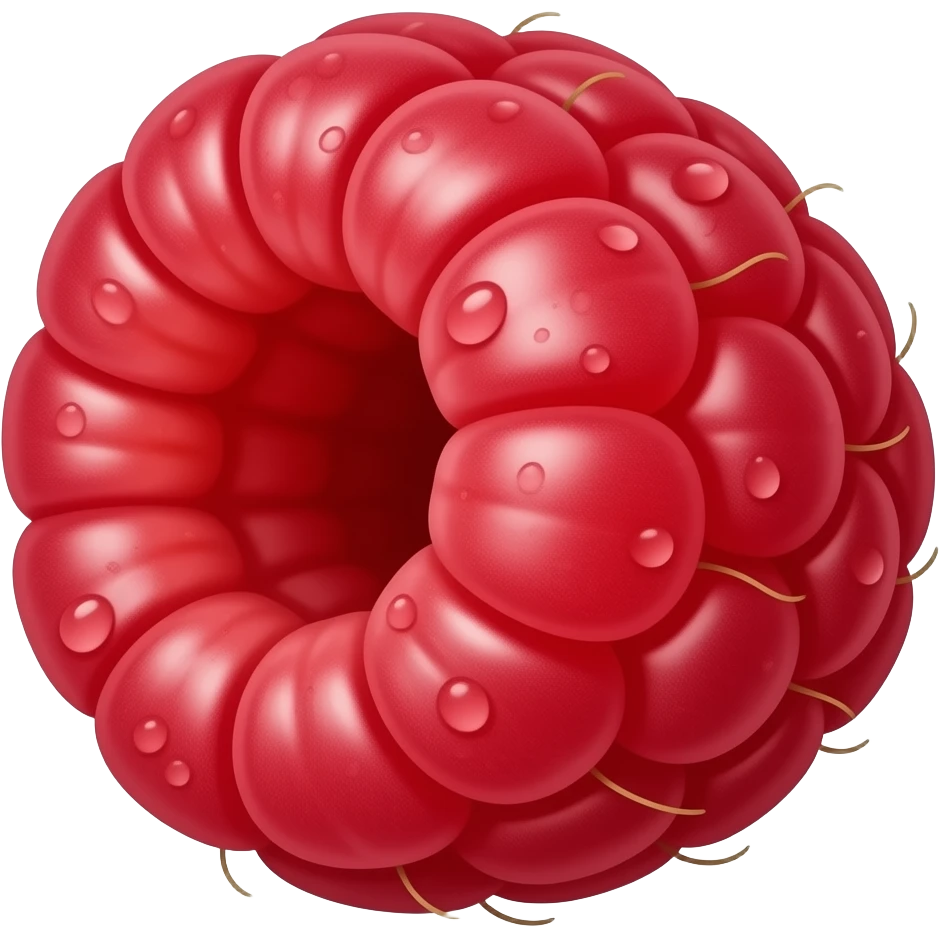 Raspberry fruit emoji
