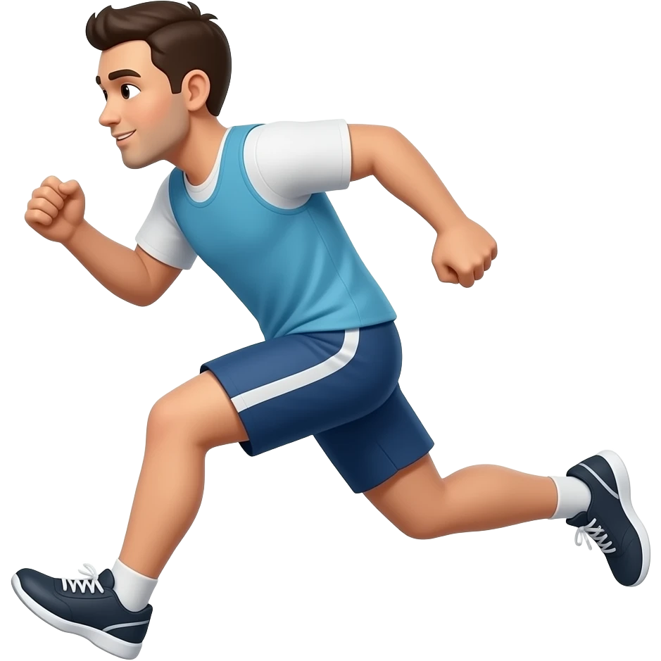 a man running emoji
